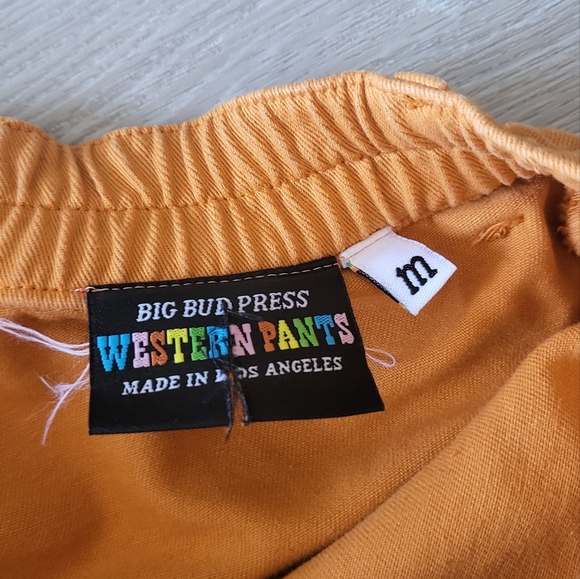 Big Bud Press High Waist Orange Shorts - Picture 3 of 5